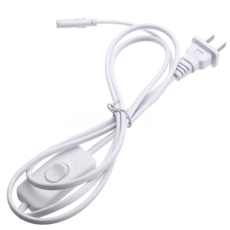 1PCS White 1.5m T4 T5 T8 Tube Connector Cable Cord Plug For LED Fluorescent Lamp Grow Light Bar | Обустройство дома