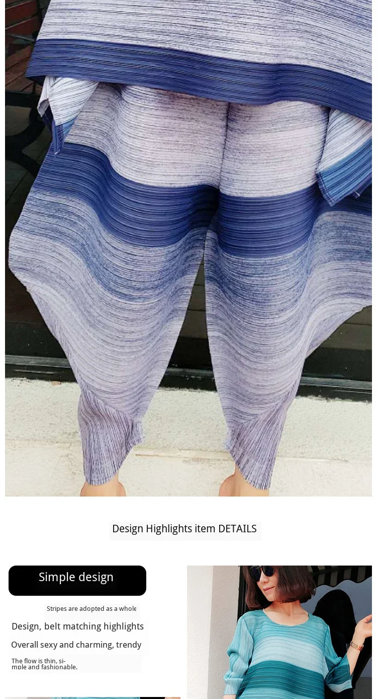MIYAKE плиссированные Новые весенние и летние женские брюки Широкие брюки со складками
