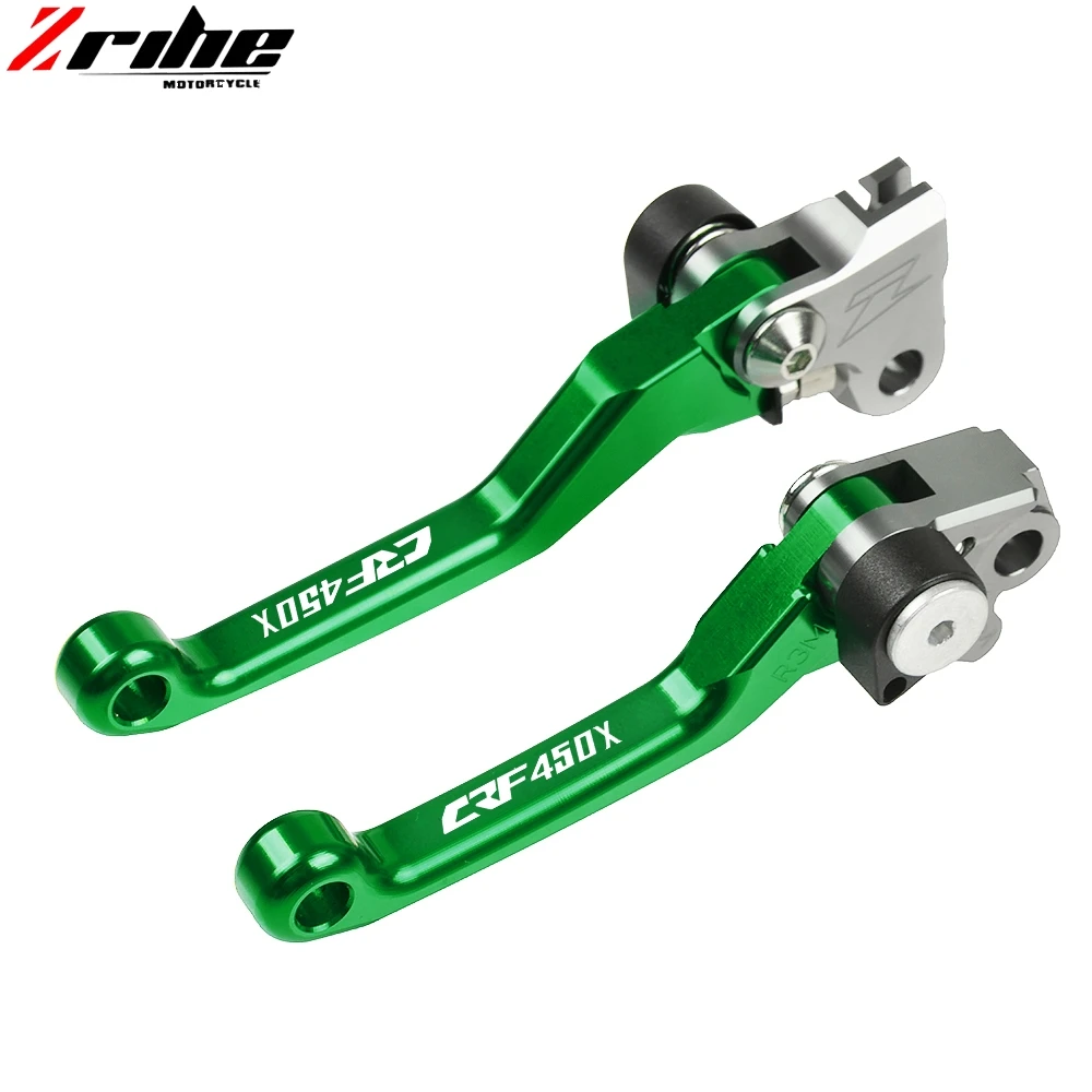 Мотоцикл Велосипед-внедорожник cnc тормозной рычаг сцепления для HONDA CRF450X 2005- CRF 450X2006 2007 2008 2009 2010 2011 2012 2013 - Цвет: Green