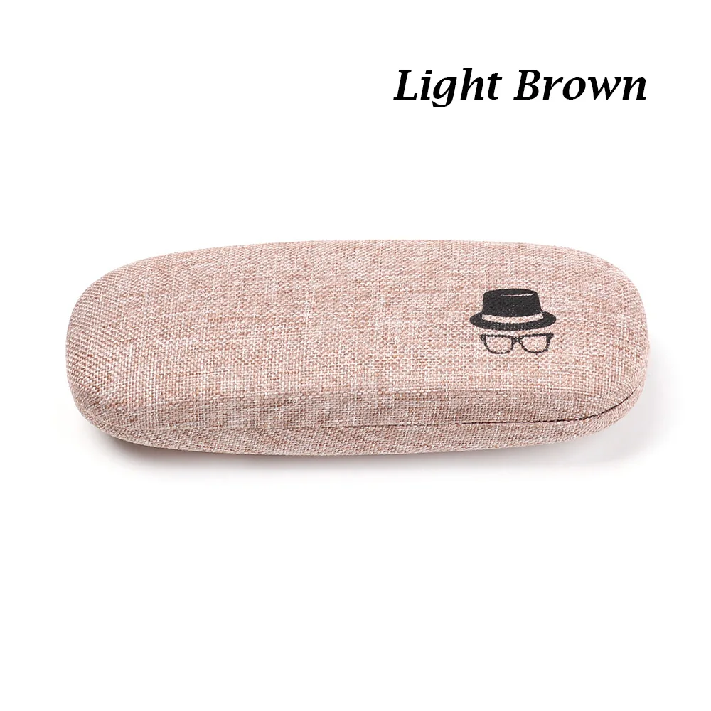 light brown 1 1 шт. защита для очков коробка для очков для чтения для мужчин и женщин Чехол для очков твердый корпус унисекс держатель для хранения очков - Цвет: light brown 1
