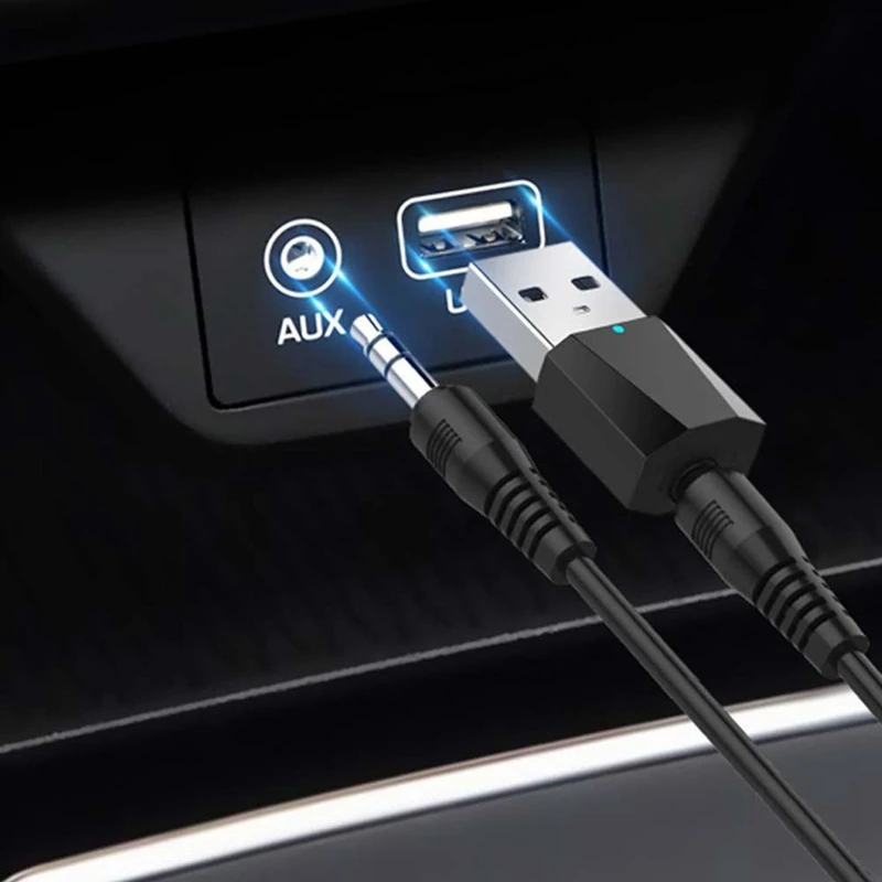 Беспроводной автомобильный мини Bluetooth приемник адаптер беспроводной Bluetooth аудио приемник музыкальные колонки USB AUX Bluetooth автомобильный комплект