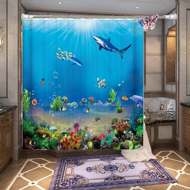 Not In Modern 3d Dgital Printing Shower Curtain Level 5 Waterproof  Geometric Thickening Curtain Bathroom Partition Accessories - Shower  Curtains - AliExpress