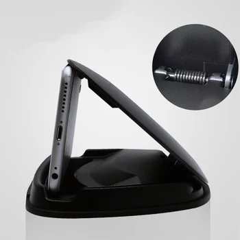 

Car Dashboard Mobile Phone Mount Stand Holder GPS Navigation Device Bracket​ Built-In Strong Spring And Soft Pads