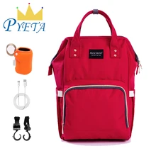 PYETA сумка для подгузников для детских вещей Детская сумка для мамы дорожная сумка для коляски рюкзак для подгузников Bolsa Maternidade сумка для ухода за ребенком