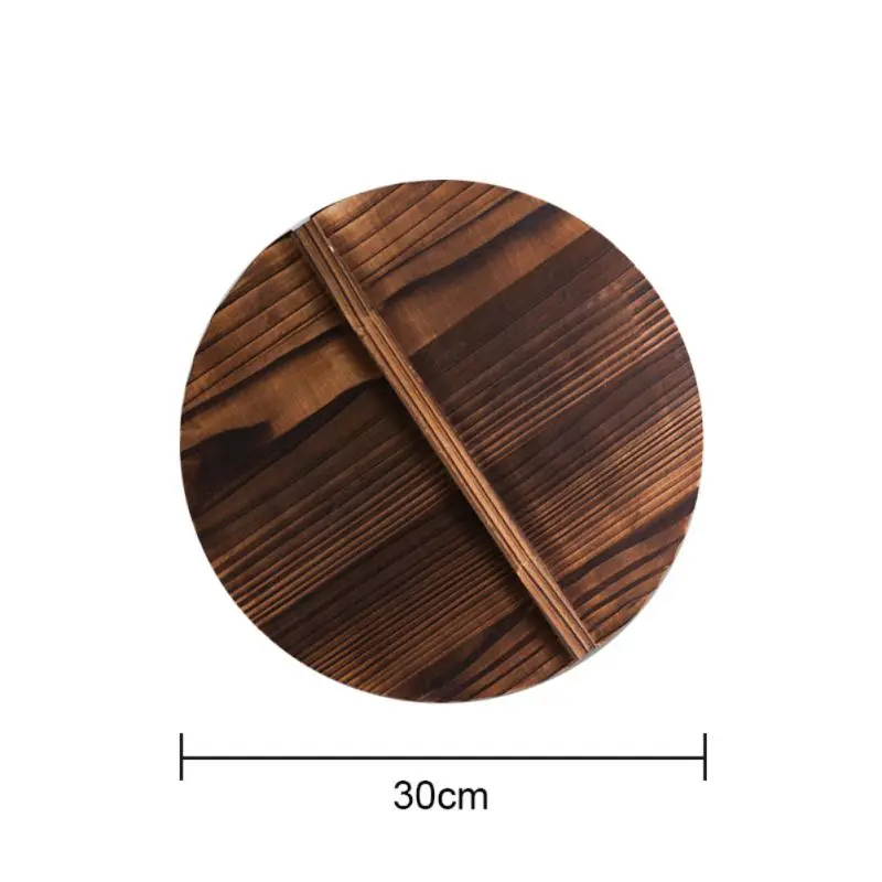 Кухня мульти-функциональный деревянный горшок крышкой большая ручка Крышка для кастрюли экологически чистые анти-обжигающий станок для древесины сковорода покрытие для крышки 4 Размеры - Цвет: A2