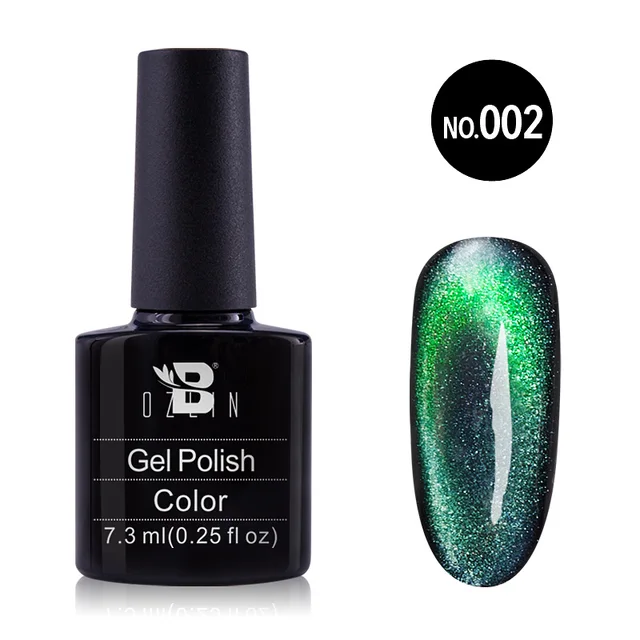 5D Cat Eye Magnetic Nail Gel 7.3ML Gel Polish Soak Off LED UV Gel Lacquers Strong Effect Varnish Black Base Need Nails Art Tools 02