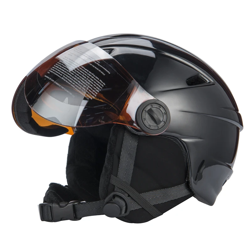 Горнолыжный шлем с, интегрально-формованные наполовину покрыт CE Сертификация Спорт на открытом воздухе очки Лыжный Спорт Шлем для катания на сноуборде шлем