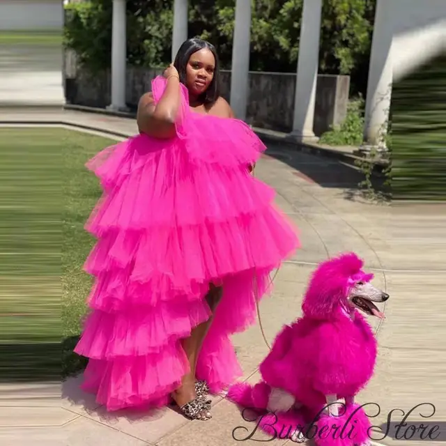 New Hot Pink Tulle Party Dresses Women ...