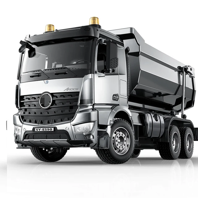 1/20 E590 Rc Dump Truck Remote Control Super Car Model Electric Loader Alloy Engineering Vehicle Beach Toys For Children 1