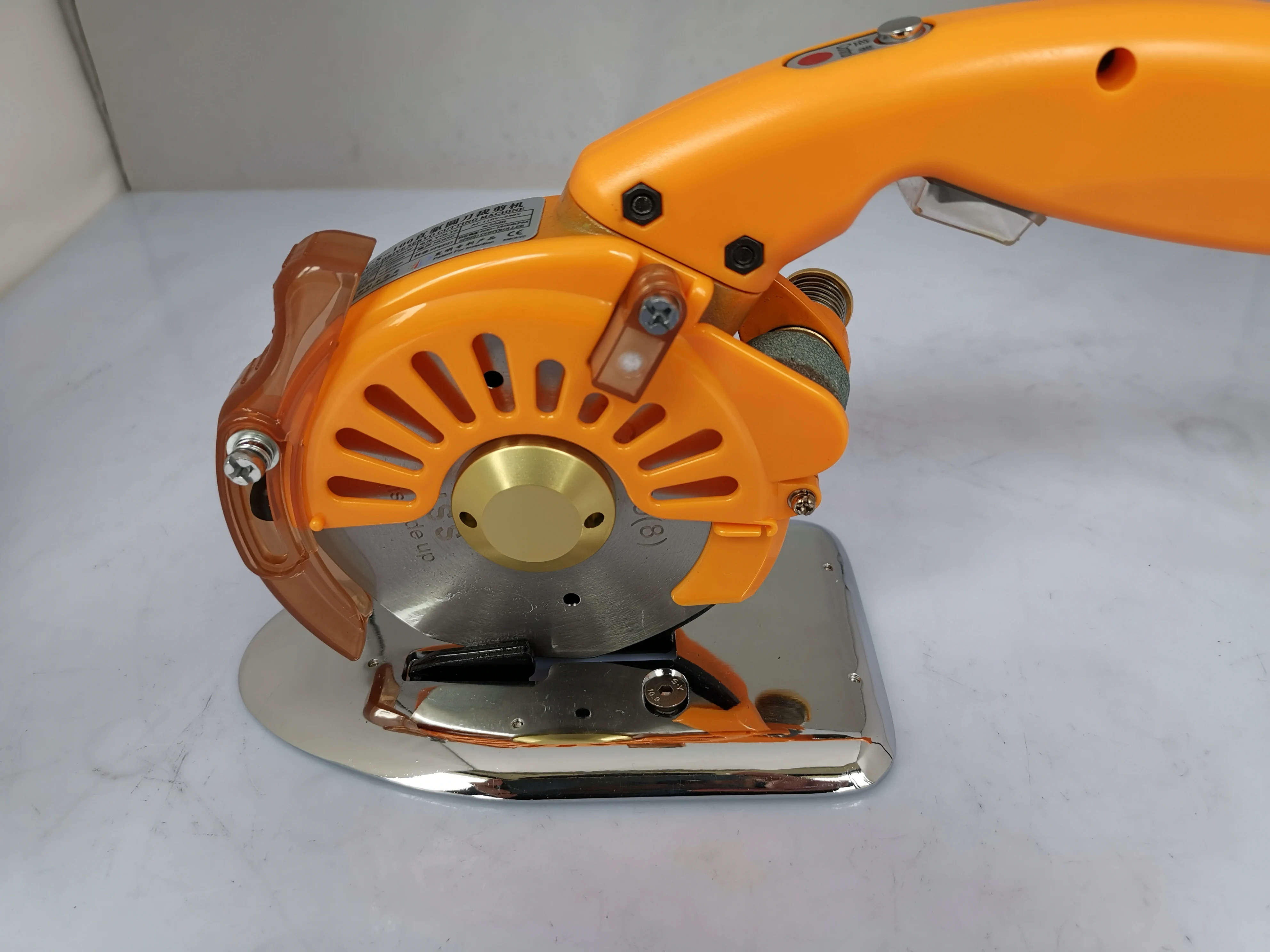 

BXS ESM-110 type Servo Direct Drive Motor, Electric Cloth Cutter Fabric Round Knife Cutting Machine Blade Diameter 110 MM