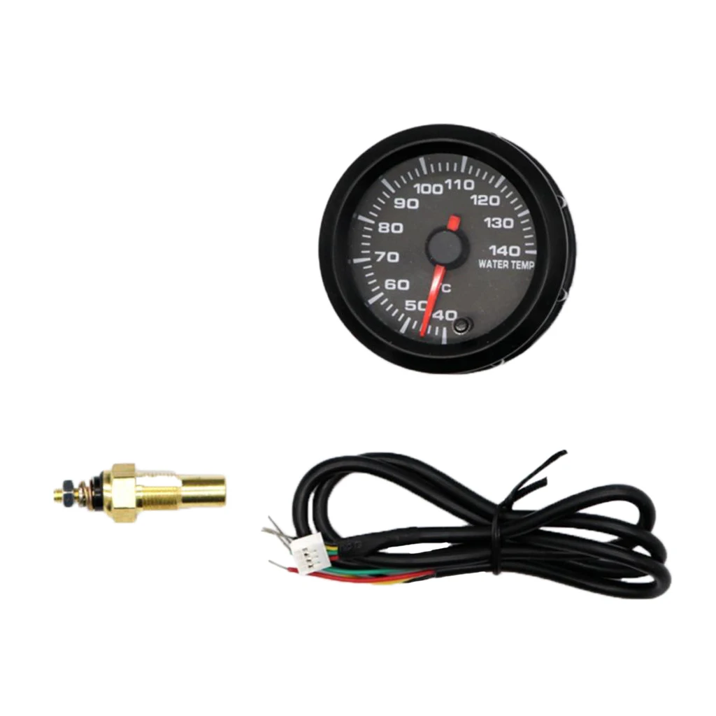 140℃ Water Temperature Gauge Kit with Electronic Sensor Colorful LED