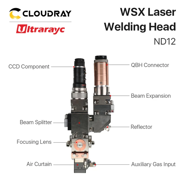 Ultraayc WSX testa di saldatura Laser ND12 1064nm 1kW testa di saldatura  interfaccia QBH per saldatrice a fibra - AliExpress