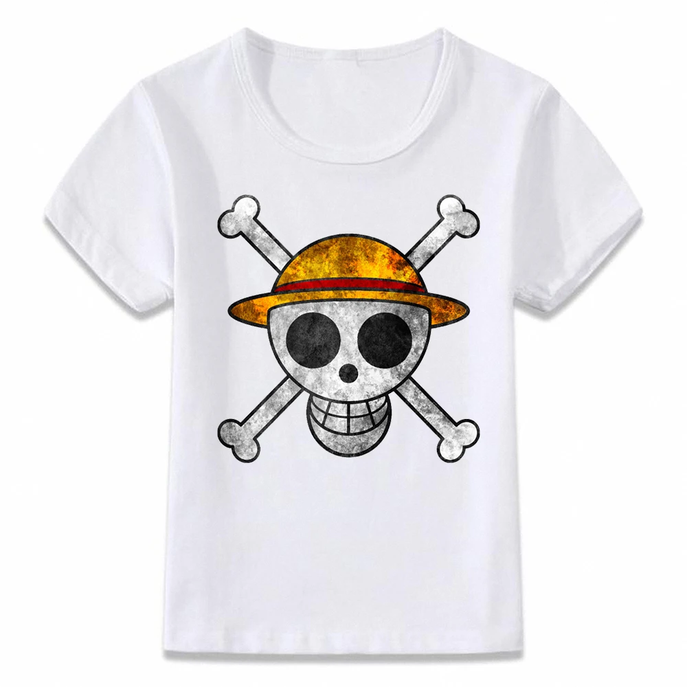 ユニセックス夏子供服 Tシャツワンピースルフィ海賊旗少年少女トップ綿の子供の Tシャツ幼児シャツ Tシャツ Aliexpress
