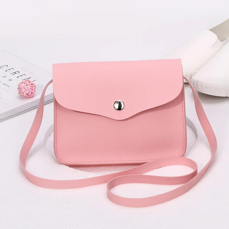 

Korean version of the anti-scratch shoulder small square bag 2020 Ms. summer new Messenger solid color mobile phone bag
