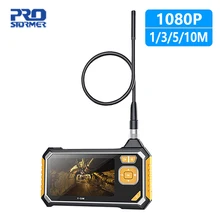 PROSTORMER 8 мм эндоскоп 1080P труба Инспекция эндоскоп литиевая батарея водонепроницаемая гибкая камера бороскоп для ремонта автомобиля
