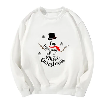 

Showtly Snowman And Snowflake Merry Christmas Women Hoodies Kpop Casaul Loose Sweatshirt Kawaii Harajuku oversized Hoodie