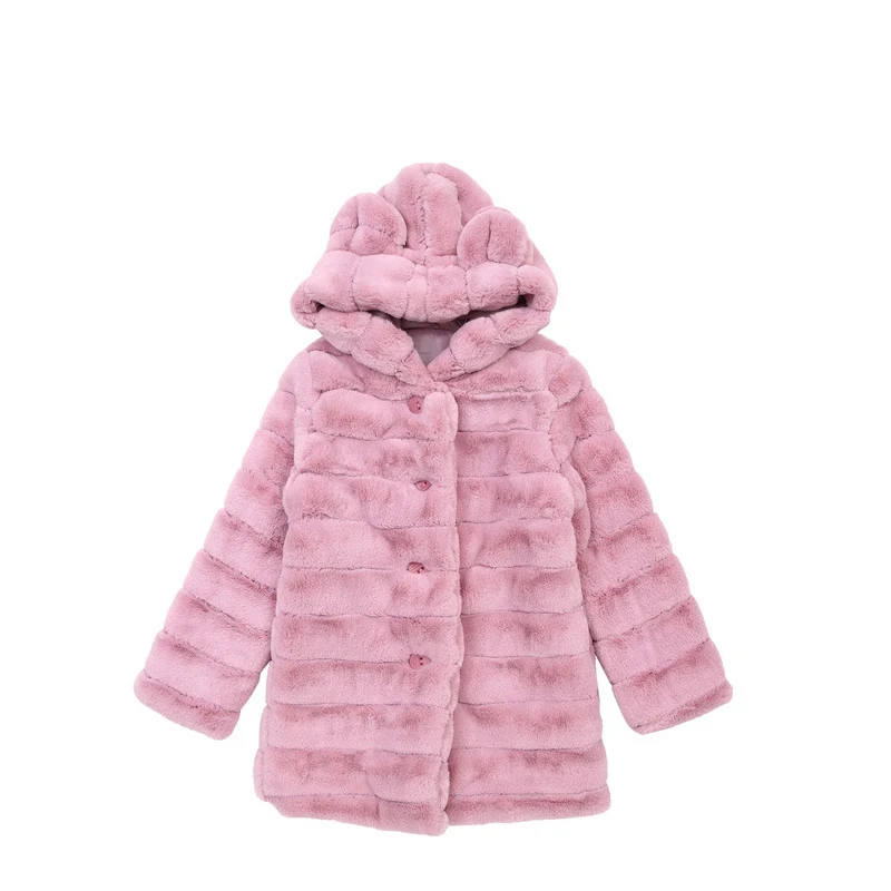 Куртки для девочек, коллекция года, осенне-зимняя детская верхняя одежда пальто для девочек детская одежда Повседневная Длинная куртка пальто для девочек 120-160 см