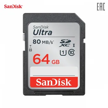 

Memory Cards Sandisk SDSDUNR-064G-GN6IN Computer Internal Storage micro sd flash drive card for phone laptop compact Ultra 64GB SDXC Memory Card 100MB/s Class 10 UHS-I