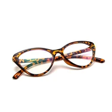 Новая мода шоу стиль очки винтажные очки женские леопардовые рамки прозрачный объектив