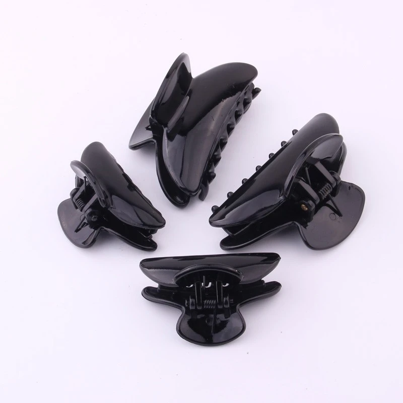2 Pieces/lot Diy Plastic Hair Clamps Accessories Big Size Hair Claws Shining Black Grasp Clips Shower Clips for Women on Sales ladies headband Hair Accessories