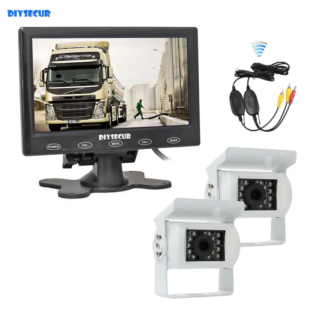 DIYSECUR 7 &quotсенсорный автомобильный монитор запасная Водонепроницаемая камера CCD
