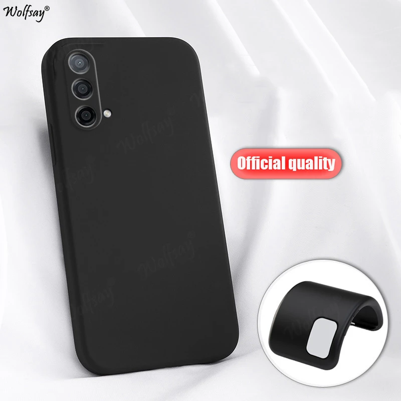 

For Oneplus Nord CE Case Liquid Silicone Soft TPU Protector Case For Oneplus Nord CE 5G Nord 2 N200 Cover Official Rubber Cover