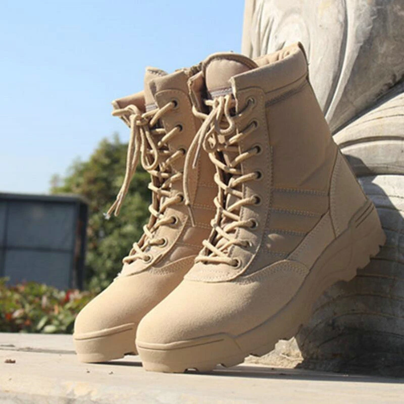 Botas militares tácticas de desierto para hombre, zapatos senderismo transpirables, talla grande, A24 03| | - AliExpress