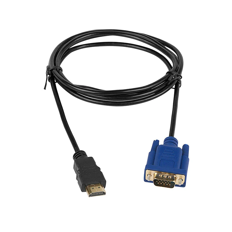 HDMI To VGA Adapter Converter W/ Audio Cable Support 1080P Output for PC Laptop