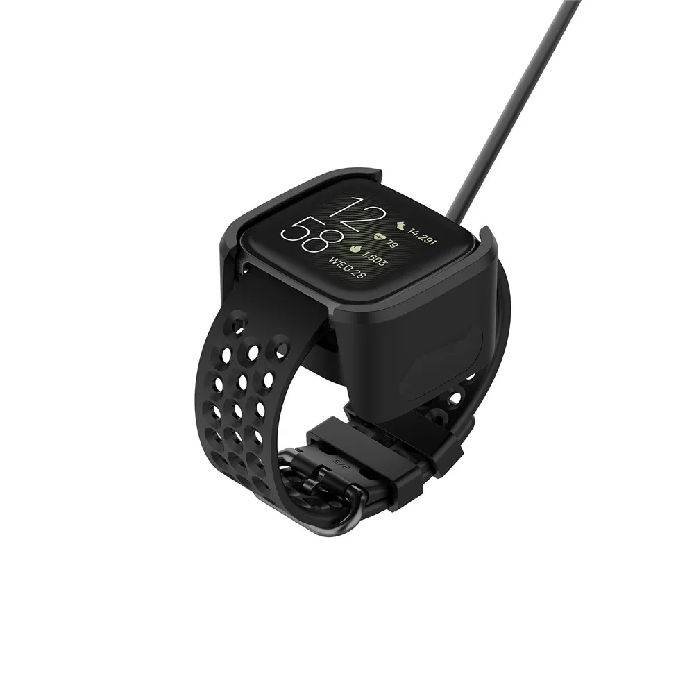 1 м Сменное USB зарядное устройство для Fitbit versa 2 Зарядка умный Браслет usb кабель для зарядки для fitbit versa2 браслет док-адаптер