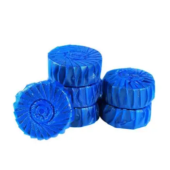 

10 Pcs Blue Toilet Dirt-removal Cleaner Detergent Bubble Cleaner Toilet Pills Cleaner Bathroom Foaming Toilet F8V1