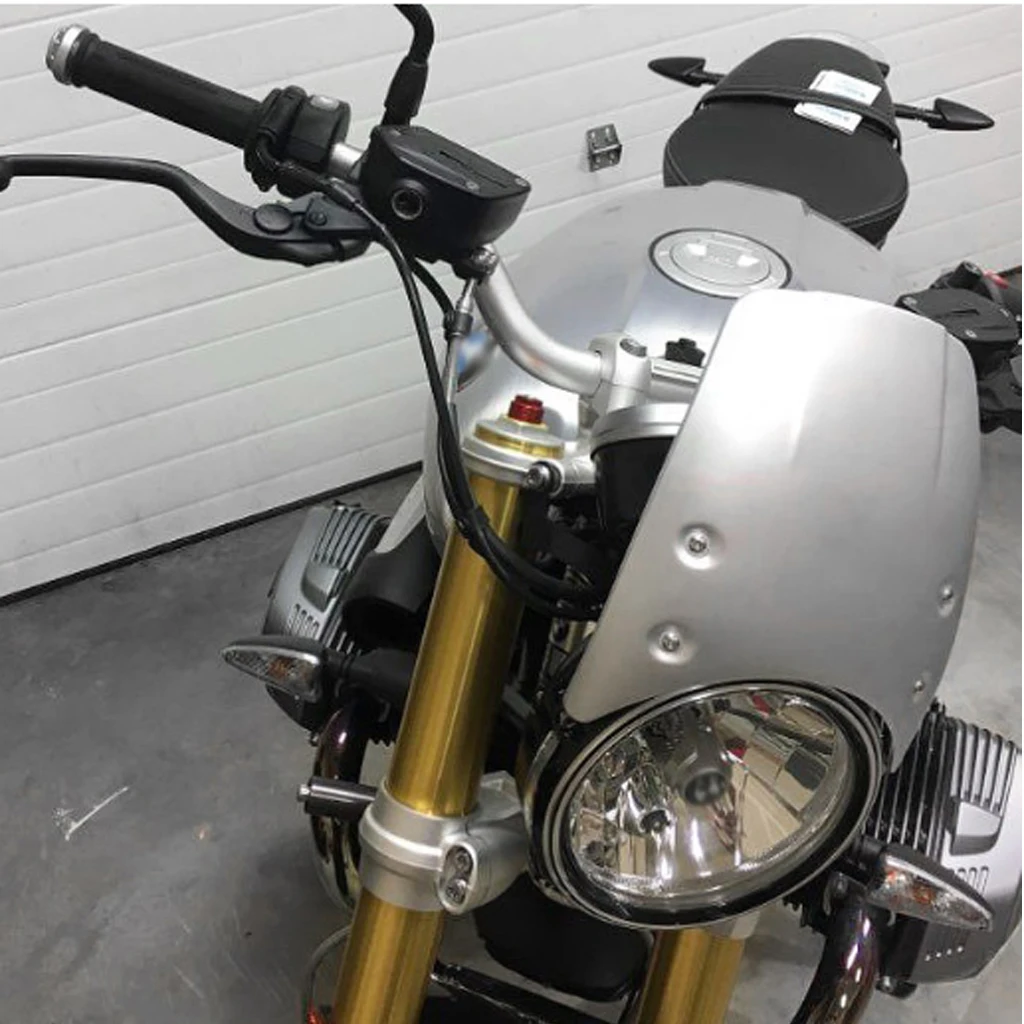 Motorcycle Headlight Fairing Windshield Windscreen Screen Protection Cover Compatible for BMW R Nine T R9T 14-17
