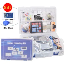 Starter Kit for Arduino Uno R3 -Breadboard / Ultrasonic Sensor / Servo /1602 LCD /UNO R3 with Tutorial and RC522 rfid Kit