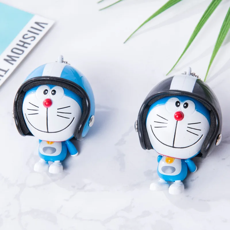 Брелок с куклой Doraemon брелок ручной работы кожаным ремешком металлический