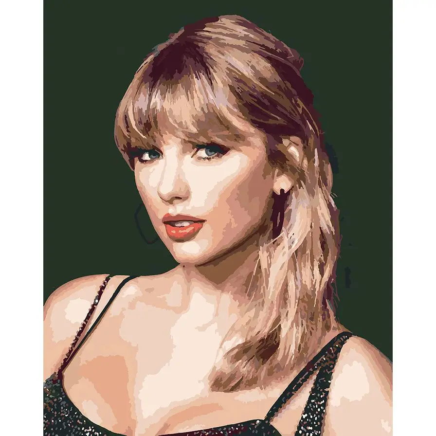 Painting By Numbers Taylor Swift 30x40 Cm Paint By Number Package Aliexpress