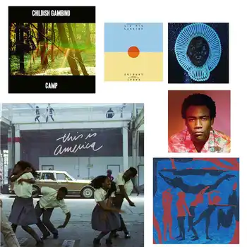 

D103 Album Cover Childish Gambino Rapper Art Silk Poster Canvas Decoration Print Pictures custom 24x24 27x27