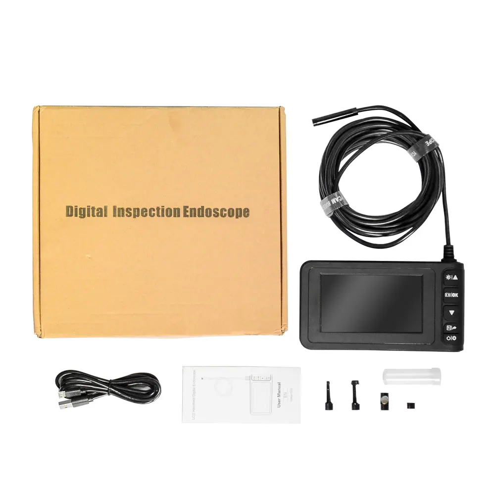 Portable Ear Spoon Borescope Handheld Endoscope Inspection Camera Photos ABS Inskam129 8mm Real-Time Video Microscope