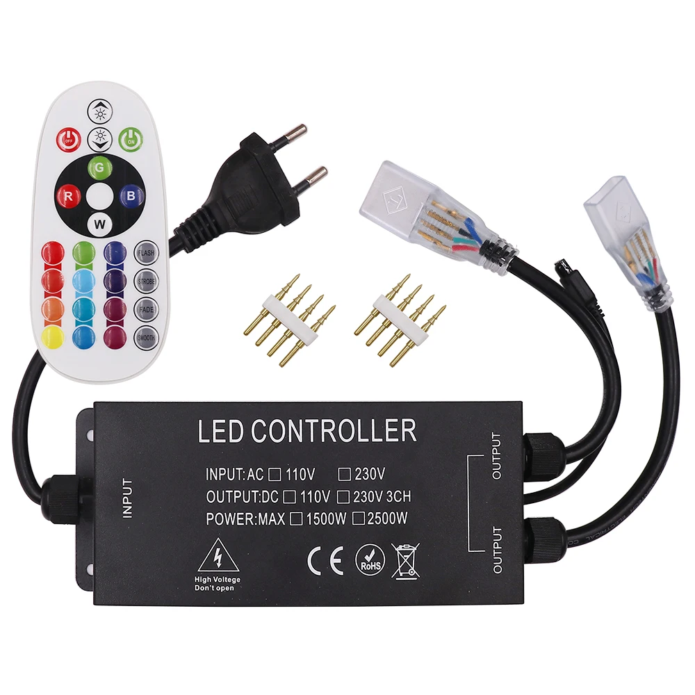 strip dimmer controlador 24key controle remoto escurecimento