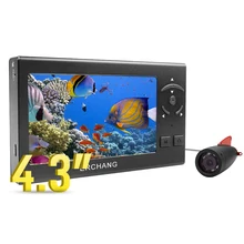 Erchang F430 15 متر 1000TVL صياد السمك تحت الماء الجليد الصيد كاميرا 4.3 "شاشات كريستال بلورية 8 قطعة الأبيض كاميرا ليد للصيد(China)