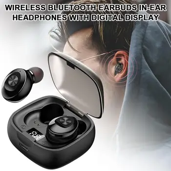 

Wireless Bluetooth Earbuds In-ear Headphones with Digital Display Charging Box IPX5 Waterproof Sports Earphone