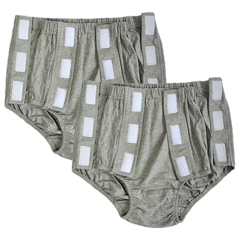 

2pcs Universal Male Adults Reusable Snap-On Incontinence Pant Diaper Protective for Elderly Patients Home Hospital Use
