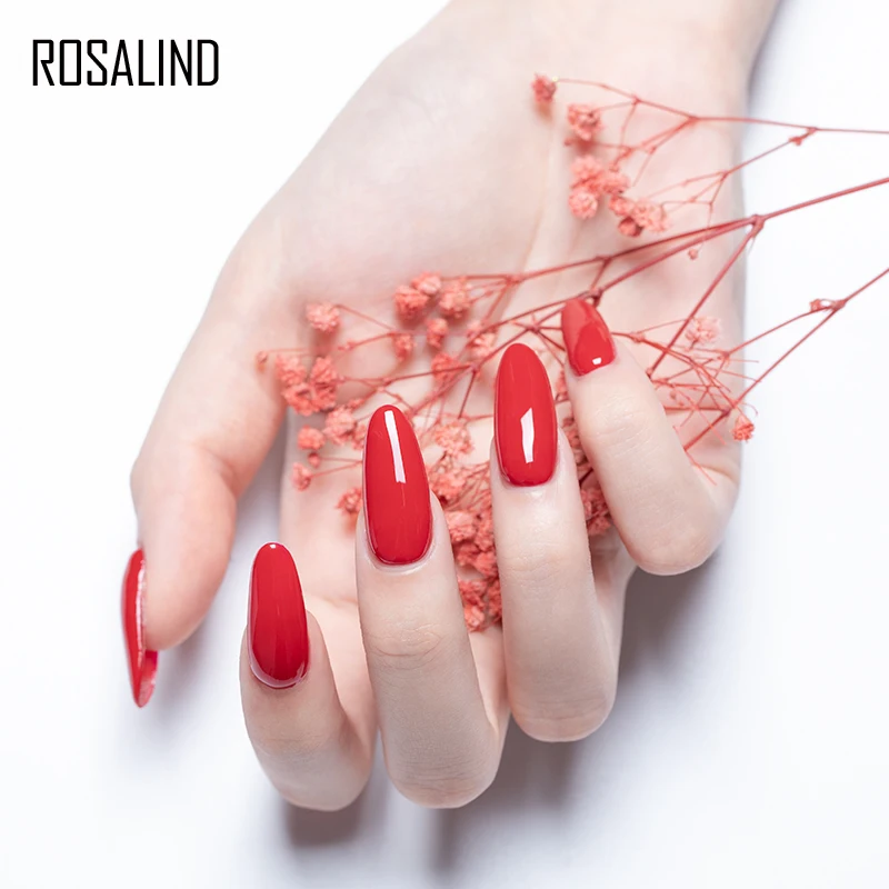 Набор гель лаков для ногтей Rosalind 7 мл стойкий Блестящий уплотнитель маникюра