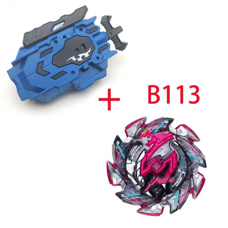 Beyblade Burst B-100 CHO-Z VALKYRIE. Z. Ev с левым и правым двухсторонним пусковым устройством, металлический бустер, топ стартер, гироскоп, спиннинговая игрушка для боя - Цвет: B113