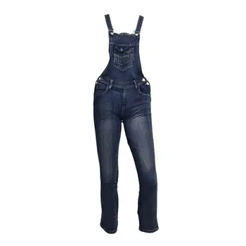 

Women's Strap Overalls Denim Suspender Jumpsuit M