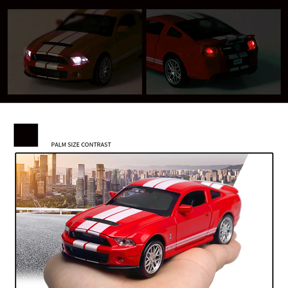 Новинка литье под давлением 1:32 Масштаб автомобили цинковый сплав модель Ford Mustang