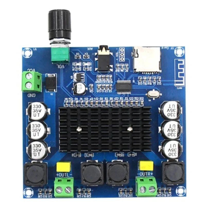 XH A105 Bluetooth 5 0 TDA7498 Wireless Digital Power Amplifier Stereo o Board 2X100W AMP Amplificador Support TF