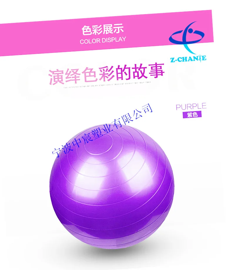 PVC Yoga Ball Multi-functional Sport Ball Explosion-proof Ball Extra-large Thick Fitness Men And Women Gymnastics Balance Ball E