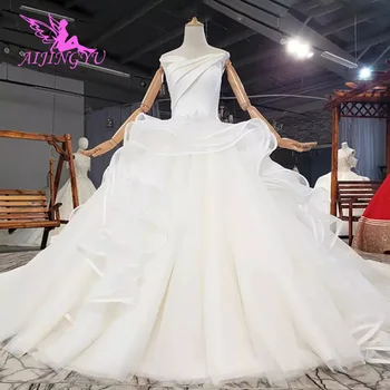 شراءAIJINGYU العروس الدانتيل فساتين خاصة الأزهار مثير الأميرة الفاخرة Gownes والأسعار قبل فستان الزفاف