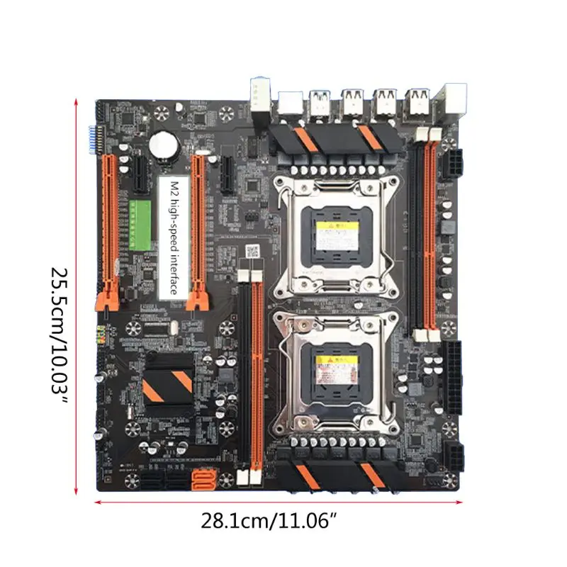 X79 двойной процессор LGA2011 материнская плата E5 4×DDR3 DIMM настольный компьютер материнская плата M.2 H37E