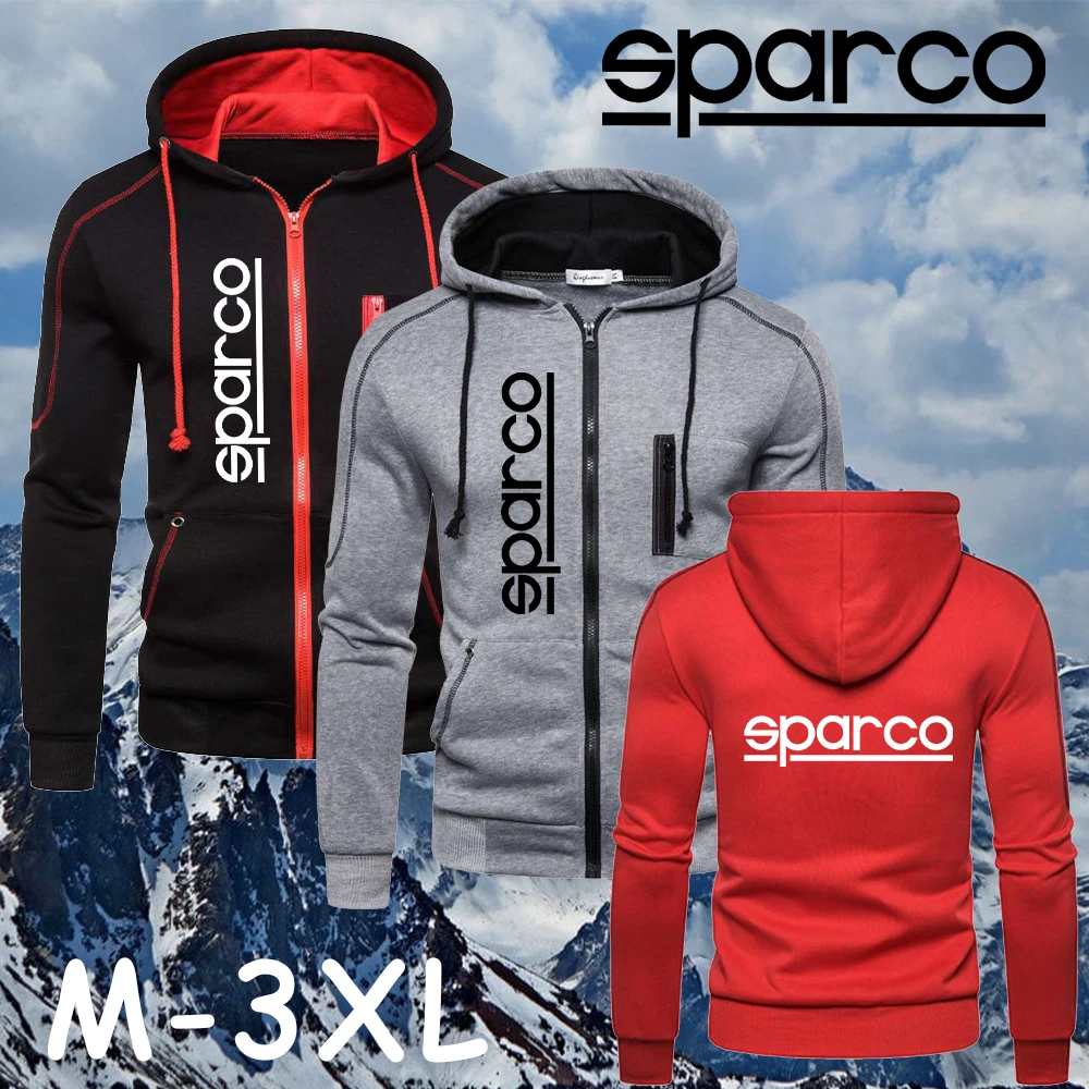 Мужская куртка Sparco с принтом верхняя одежда спортивные толстовки на молнии