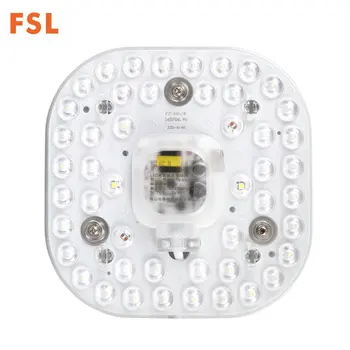 

FSL LED Ceiling Lamp Light Source Energy Saving Eye Protecting PC 220V IP20 Magnet Adsorption Mounting With Iron Chassis